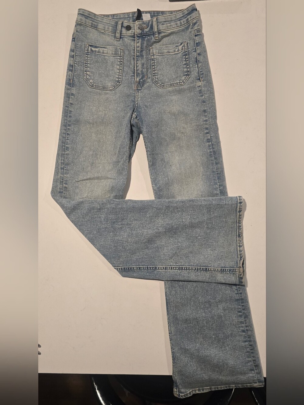 H&M Light Blue Wide-Leg Jeans